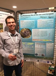 Student presenting at the Palaentological Association Annual Meeting in Lyon, 2016